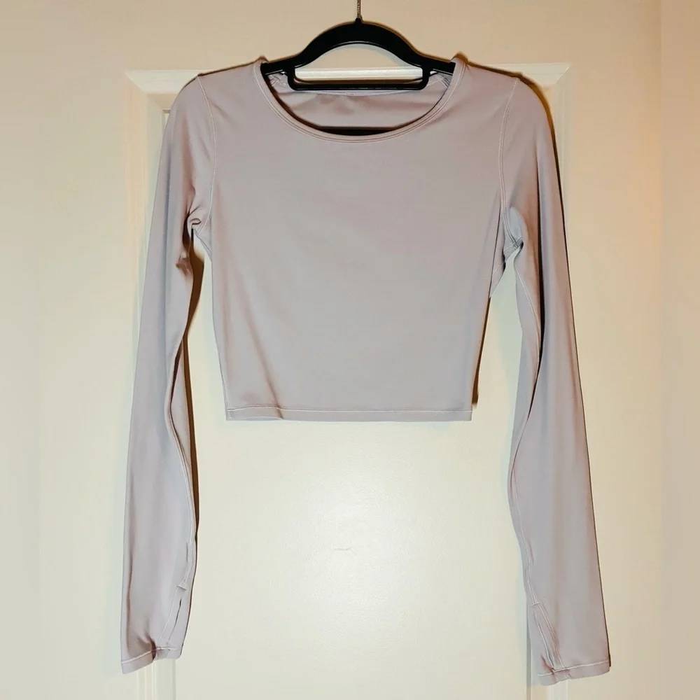 Lululemon Ever Elated Cropped Long Sleeve *Nulu in Stargaze Size 6